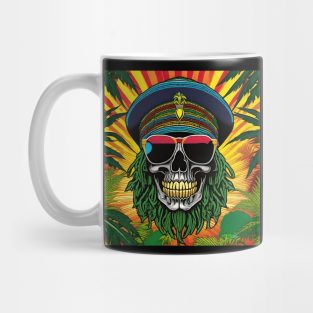 Reggae Music - Jamaican Stoner Skull 12 Mug